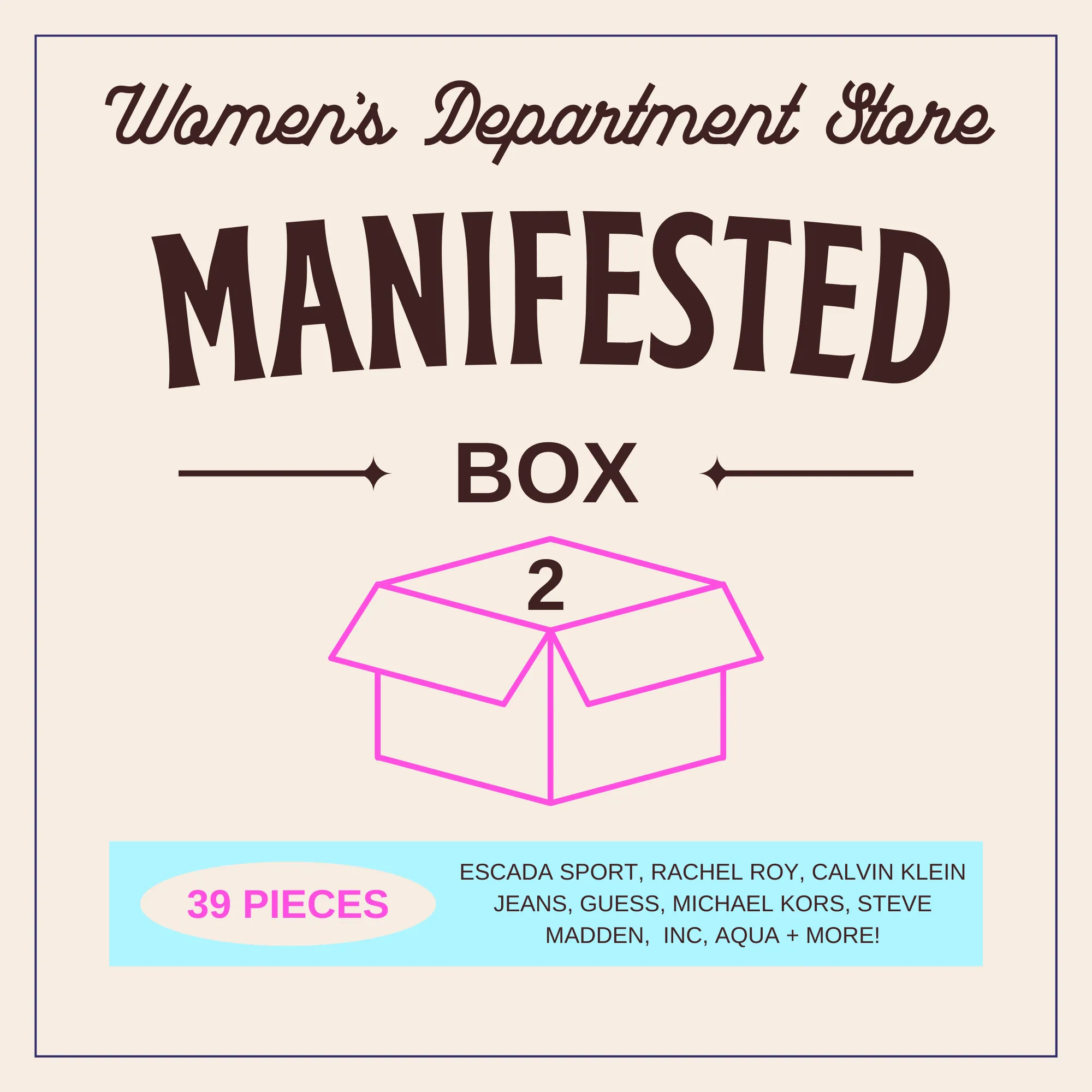 Manifested Women's Assorted Department Store Lot 02