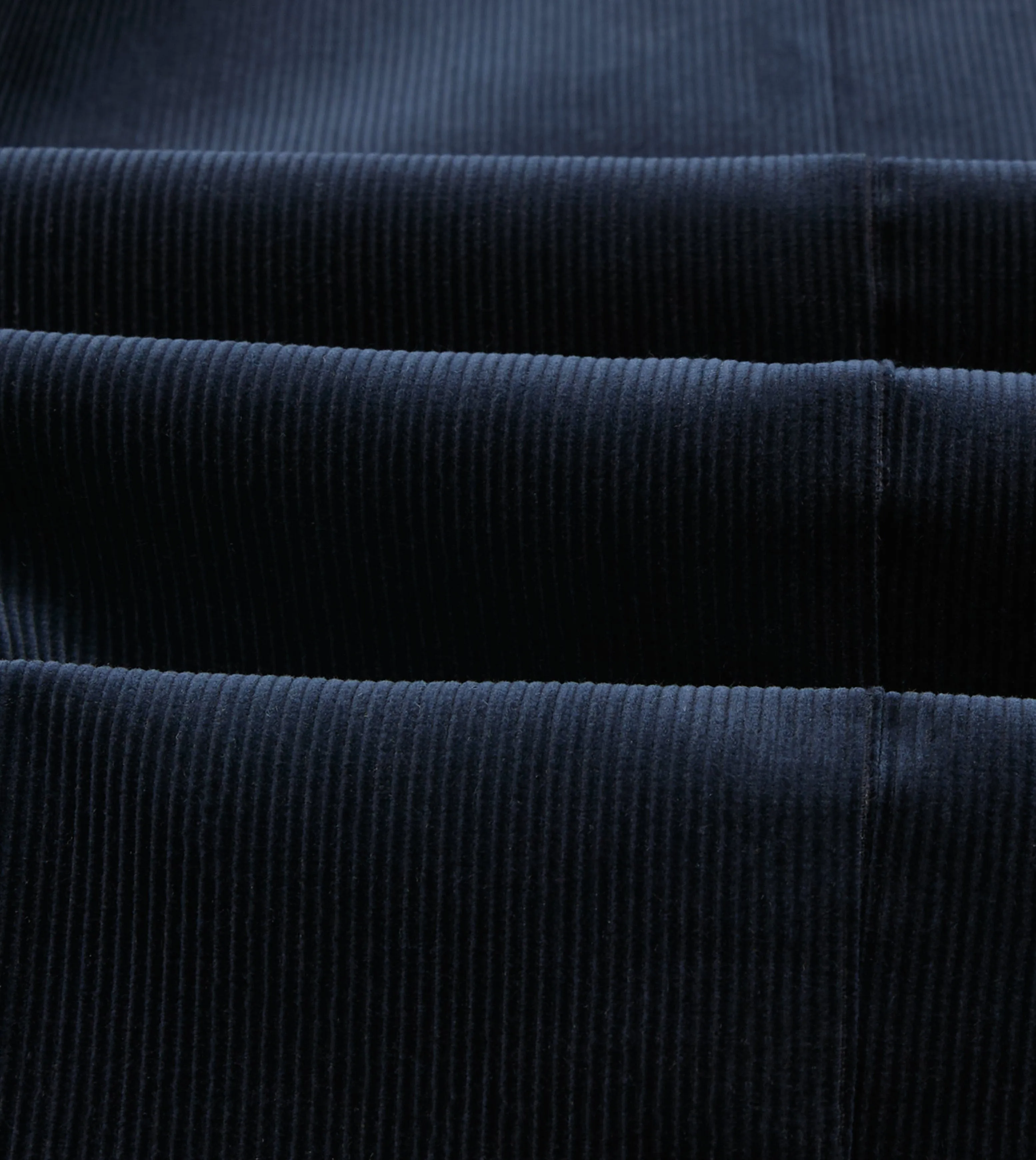 Navy Mid-Wale Cotton Corduroy Tailored Jacket