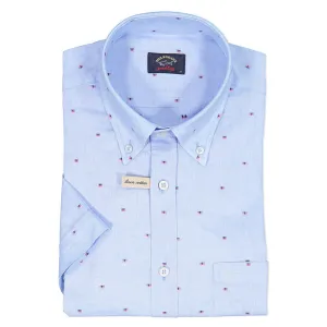 PAUL&SHARK Flag Short Sleeve Shirt BLUE
