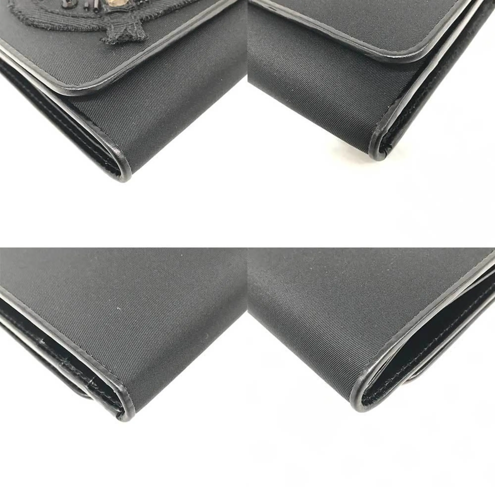 Prada Saffiano Black Canvas Accessories