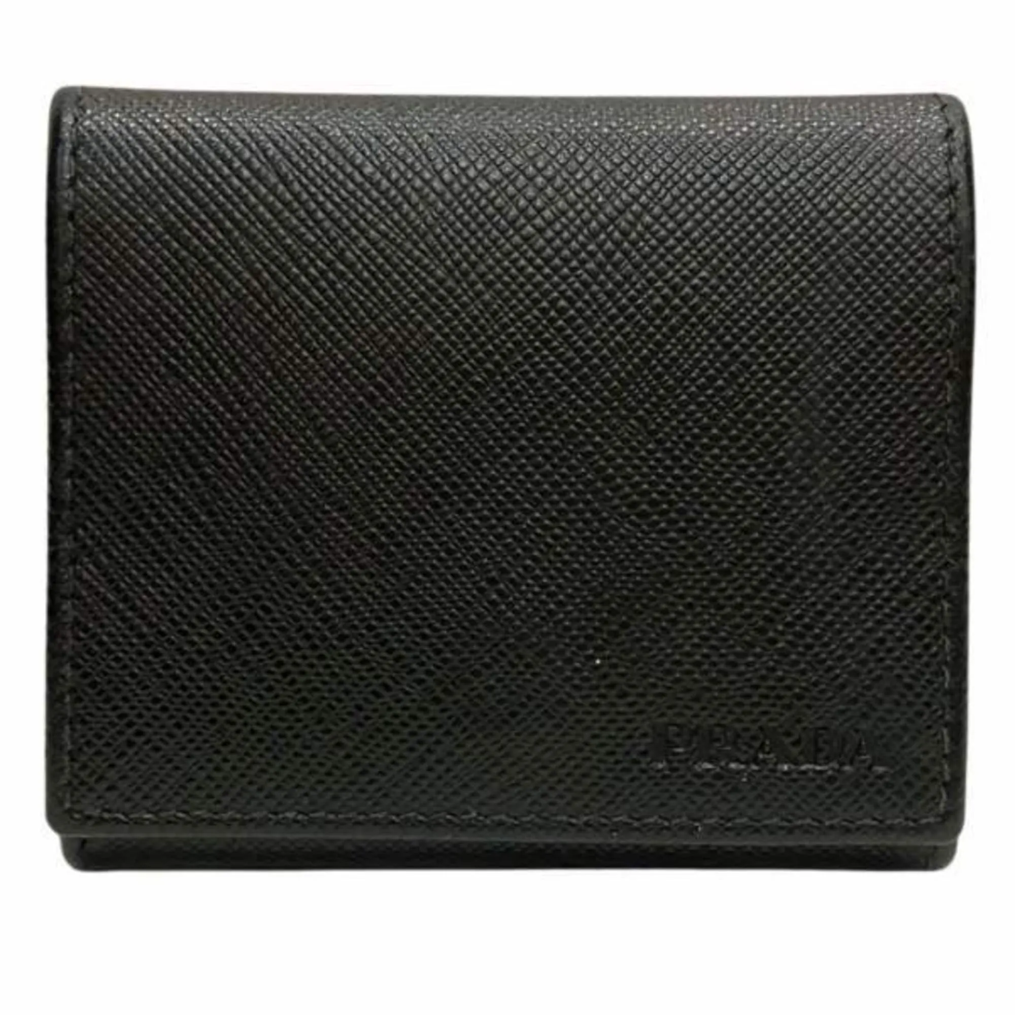 Prada Saffiano Black Leather Accessories