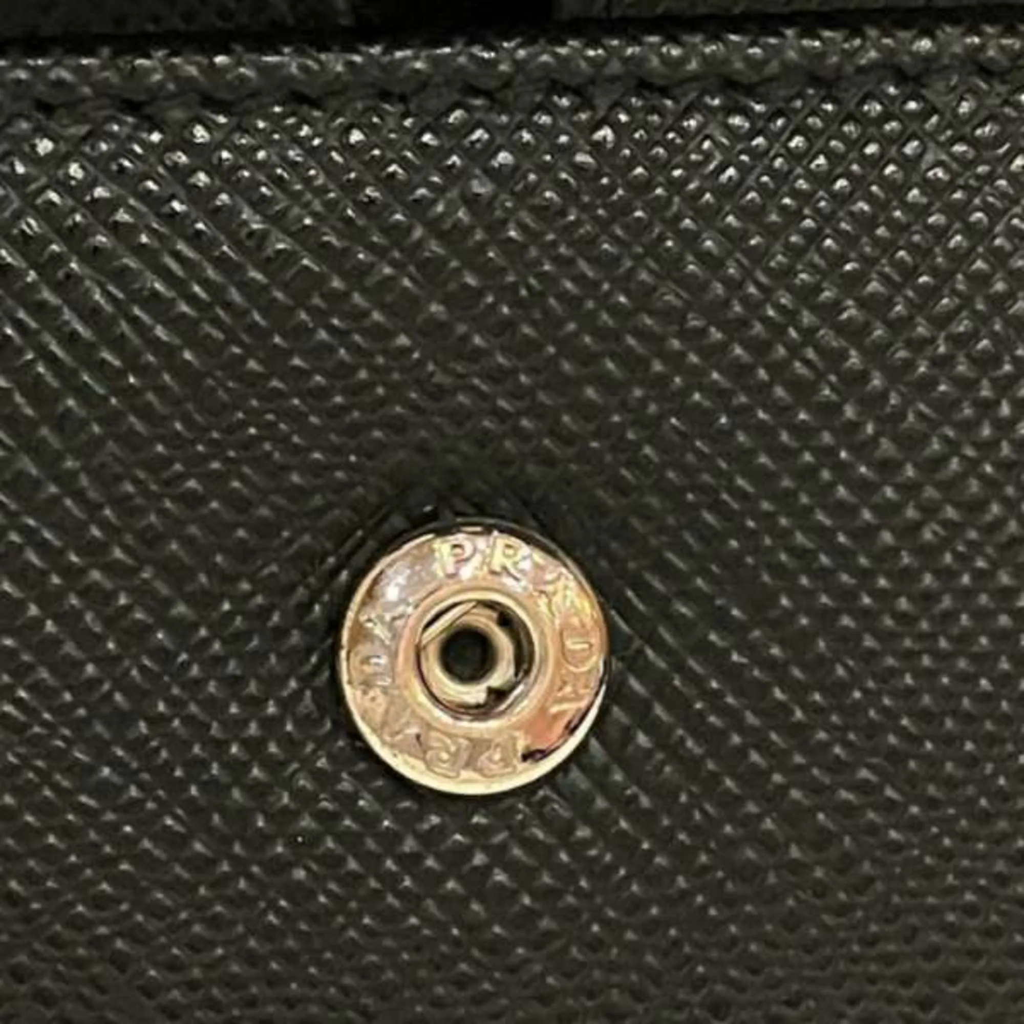 Prada Saffiano Black Leather Accessories
