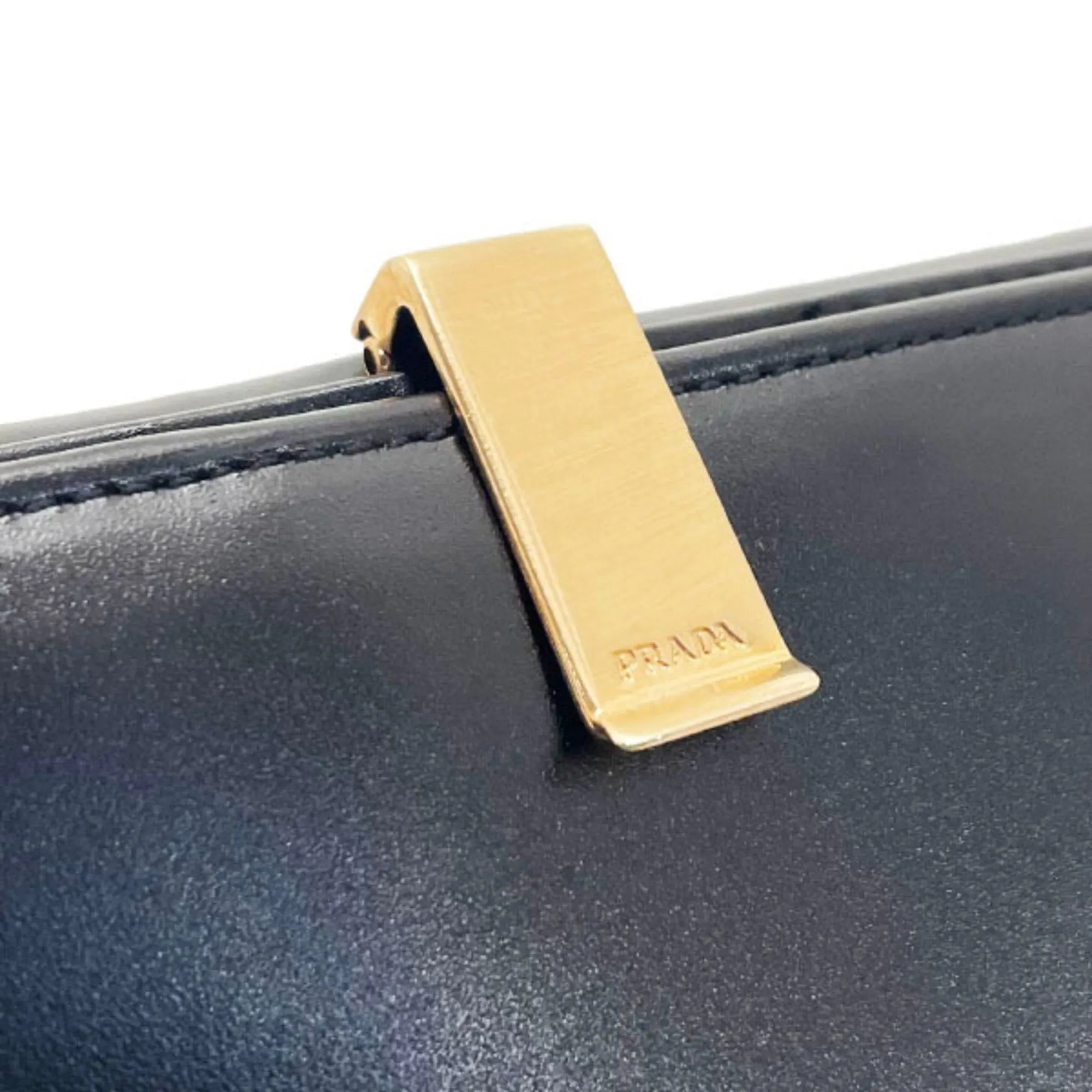 Prada Saffiano Black Leather Accessories