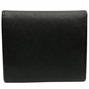 Prada Saffiano Black Leather Accessories