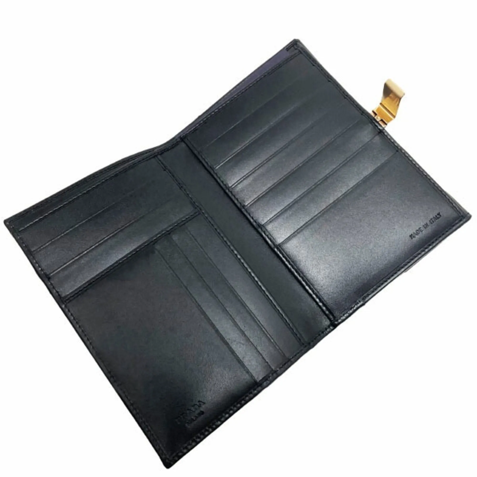 Prada Saffiano Black Leather Accessories