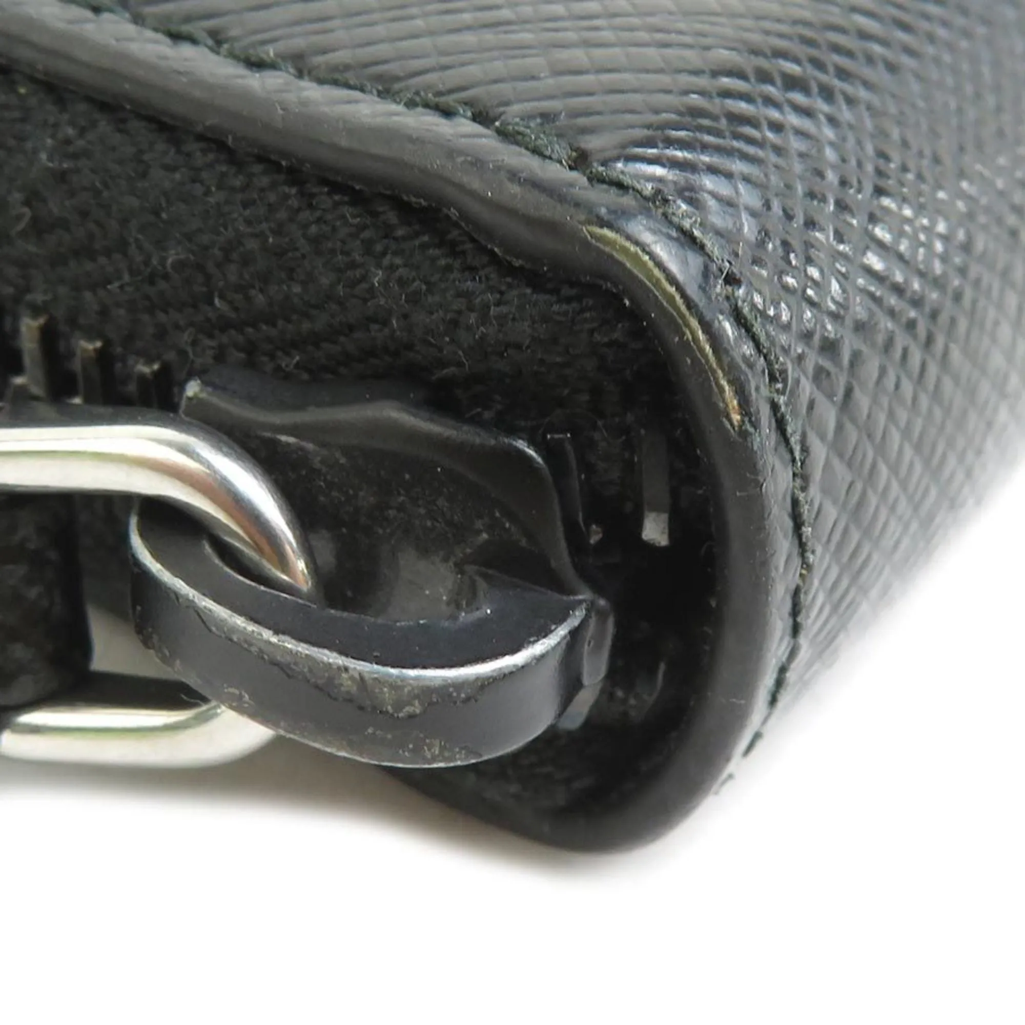 Prada Saffiano Black Leather Accessories