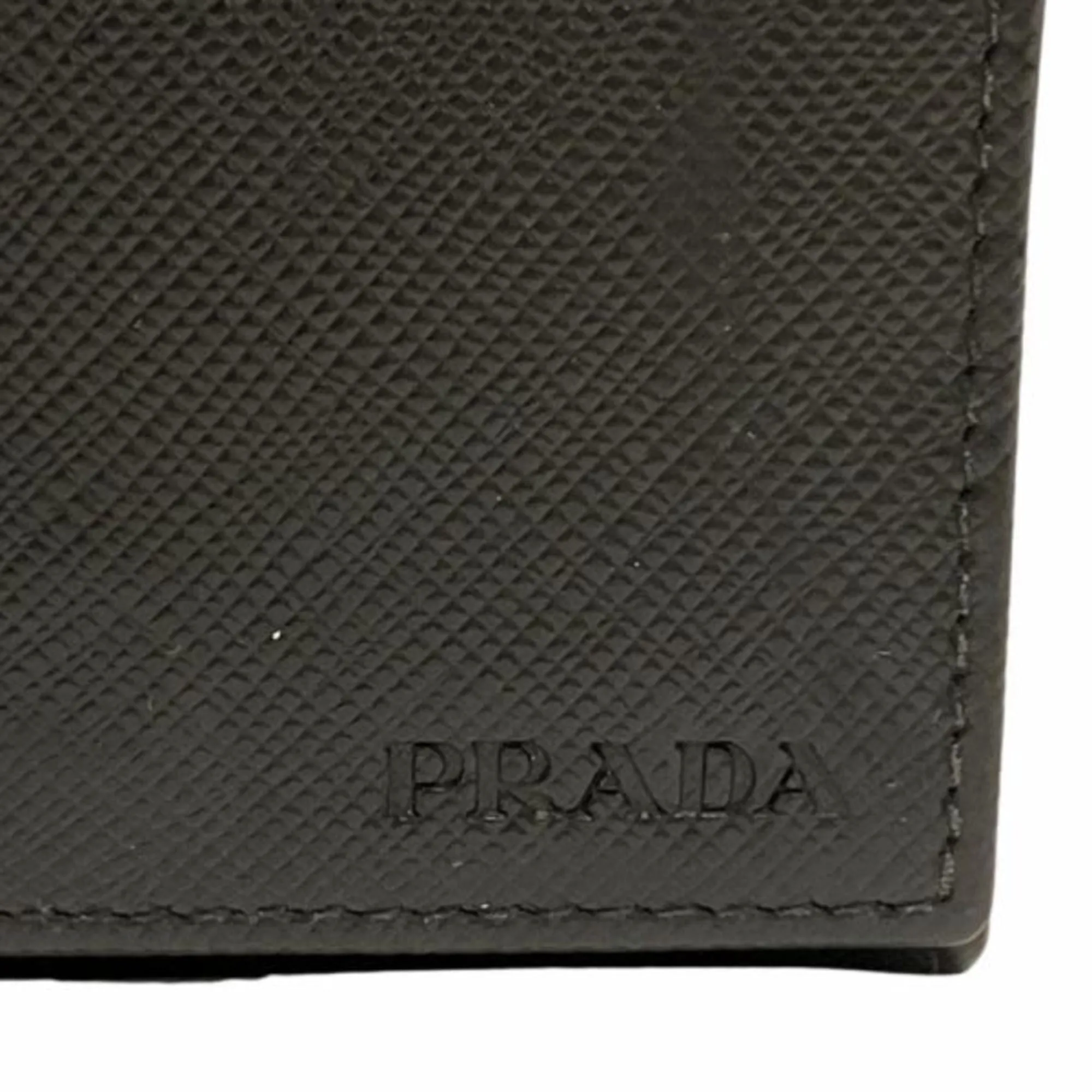 Prada Saffiano Black Leather Accessories