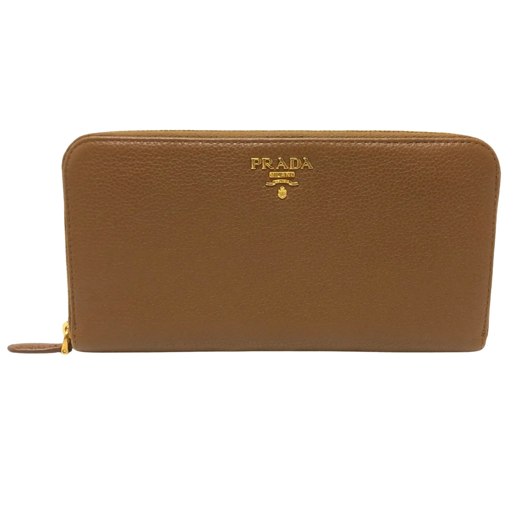 Prada Saffiano Brown Leather Accessories