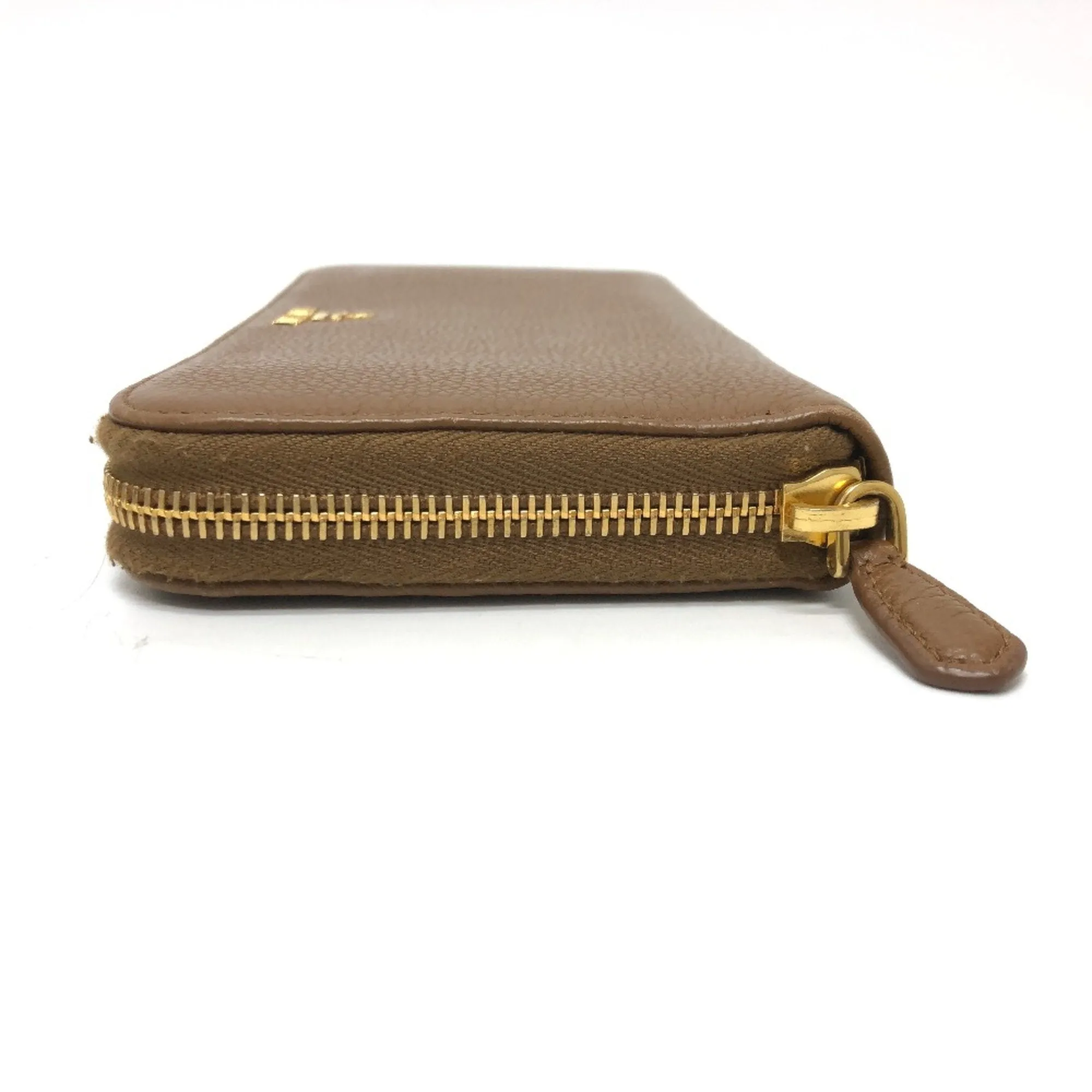 Prada Saffiano Brown Leather Accessories