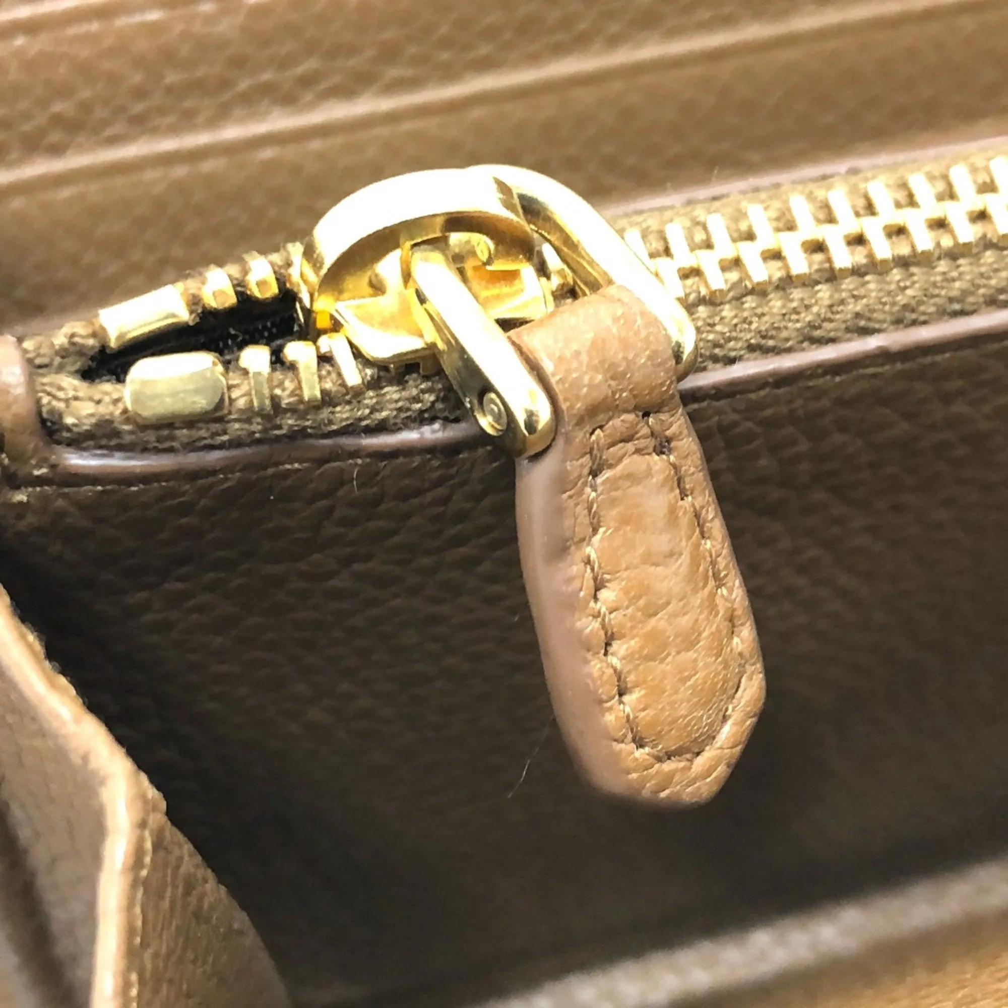 Prada Saffiano Brown Leather Accessories