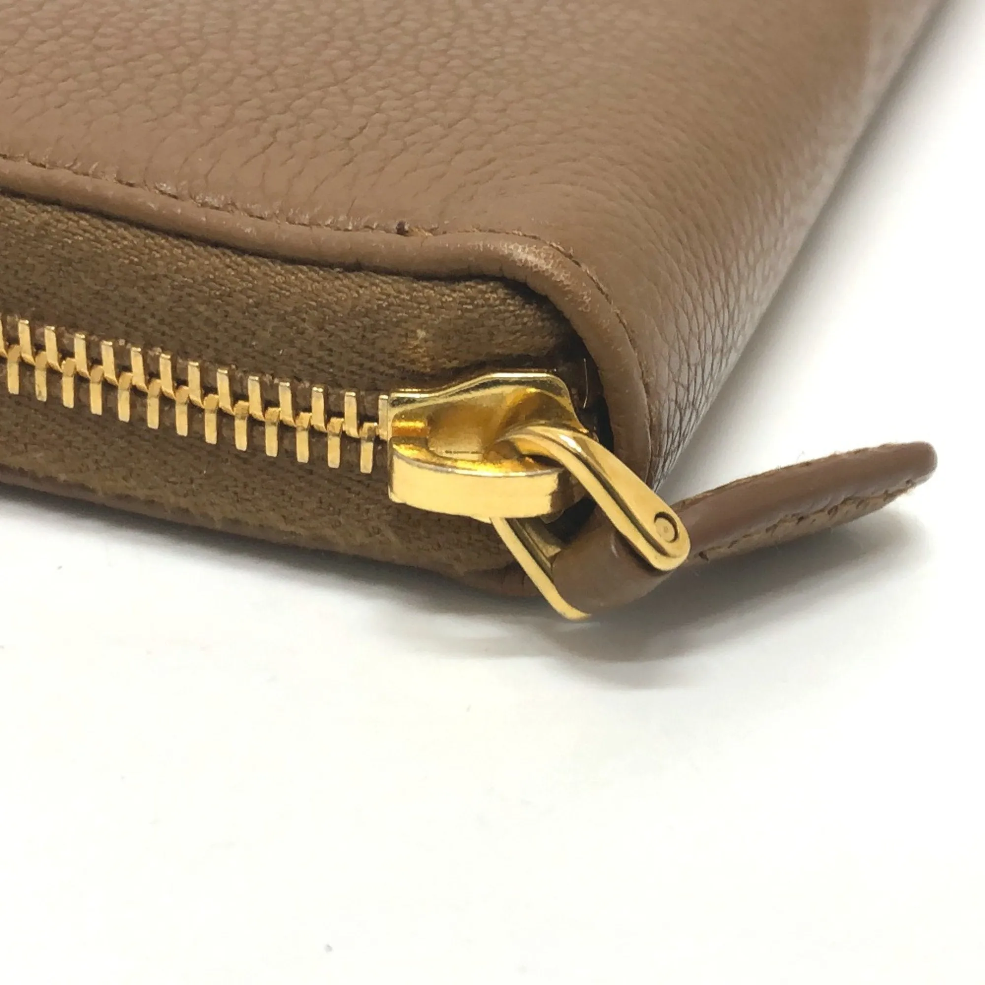 Prada Saffiano Brown Leather Accessories