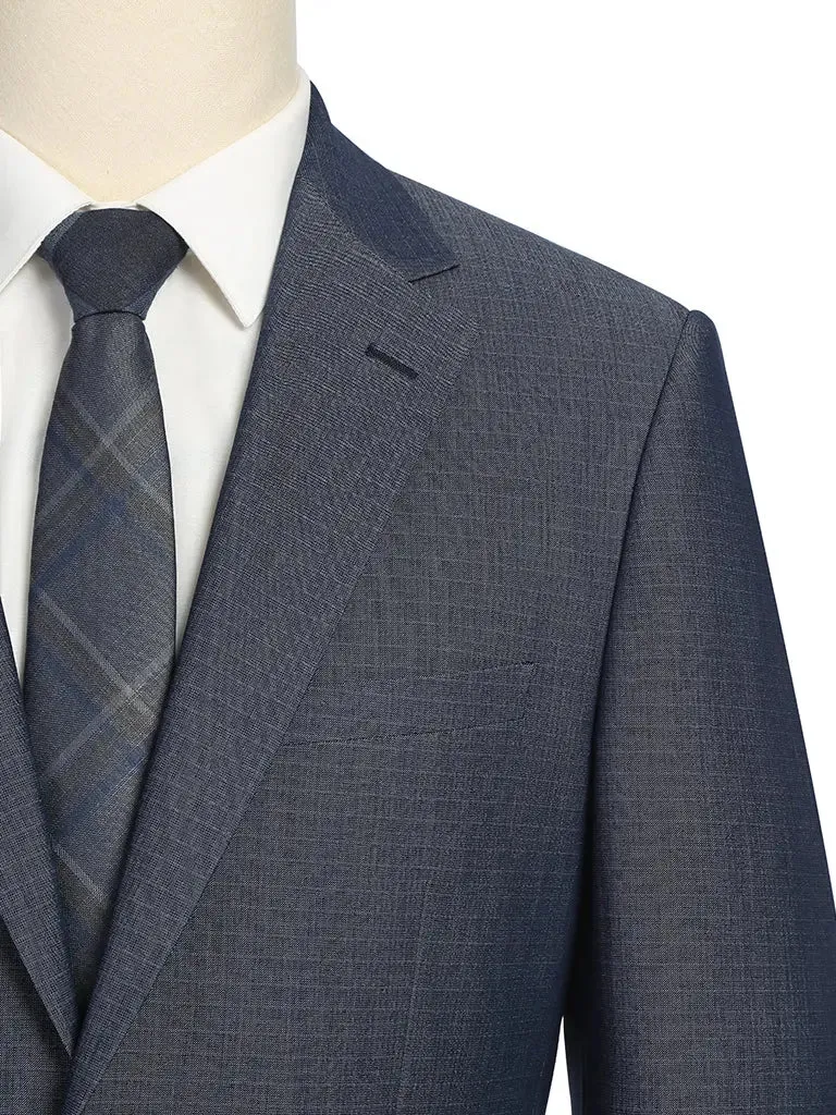 RENOIR | Slim Fit Pattern Suit | *Blue Grey Neat 242-16SL
