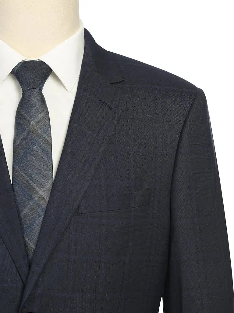 RENOIR | Slim Fit Pattern Suit | *Navy Plaid 242-13SL