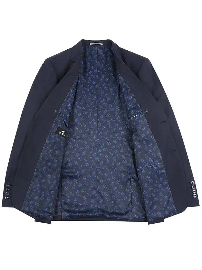 RENOIR | Slim Fit Pattern Suit | *Navy Plaid 242-13SL