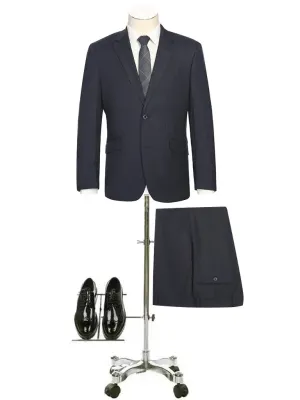 RENOIR | Slim Fit Pattern Suit | *Navy Plaid 242-13SL