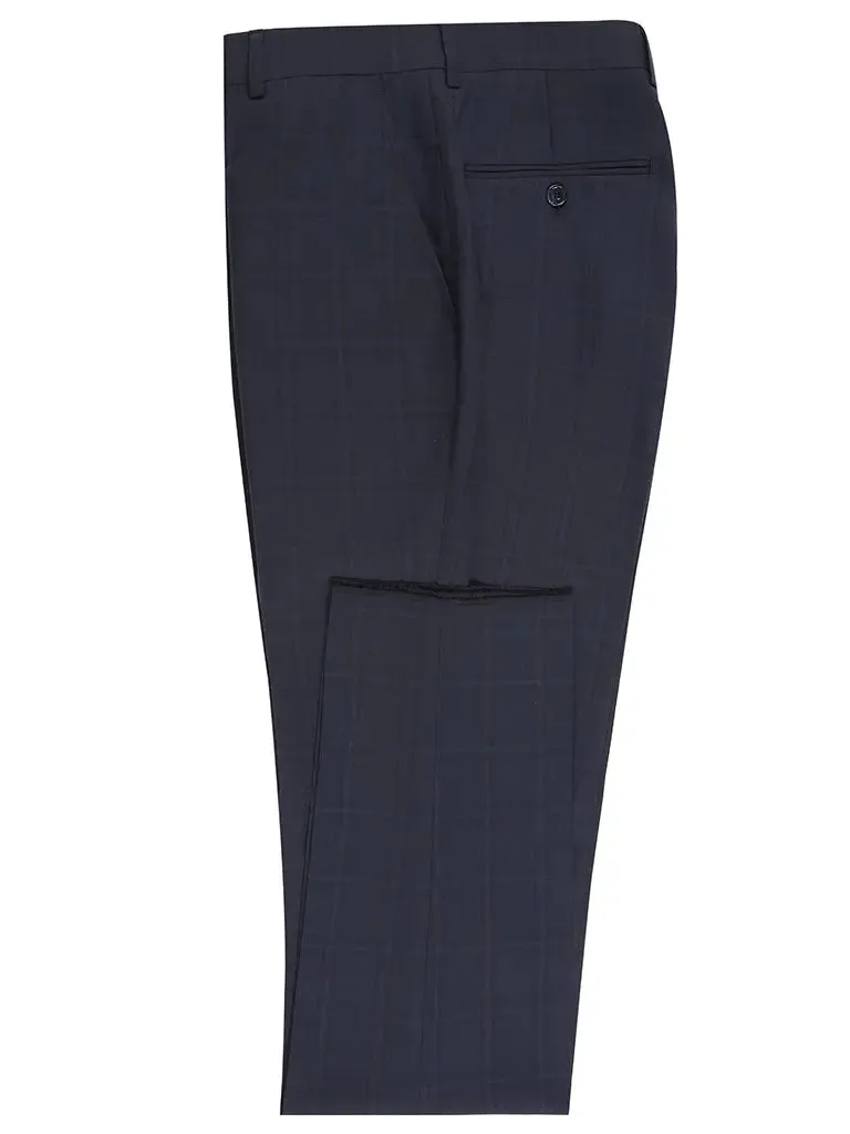 RENOIR | Slim Fit Pattern Suit | *Navy Plaid 242-13SL