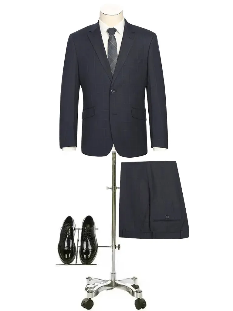 RENOIR | Slim Fit Pattern Suit | *Navy Plaid 242-13SL