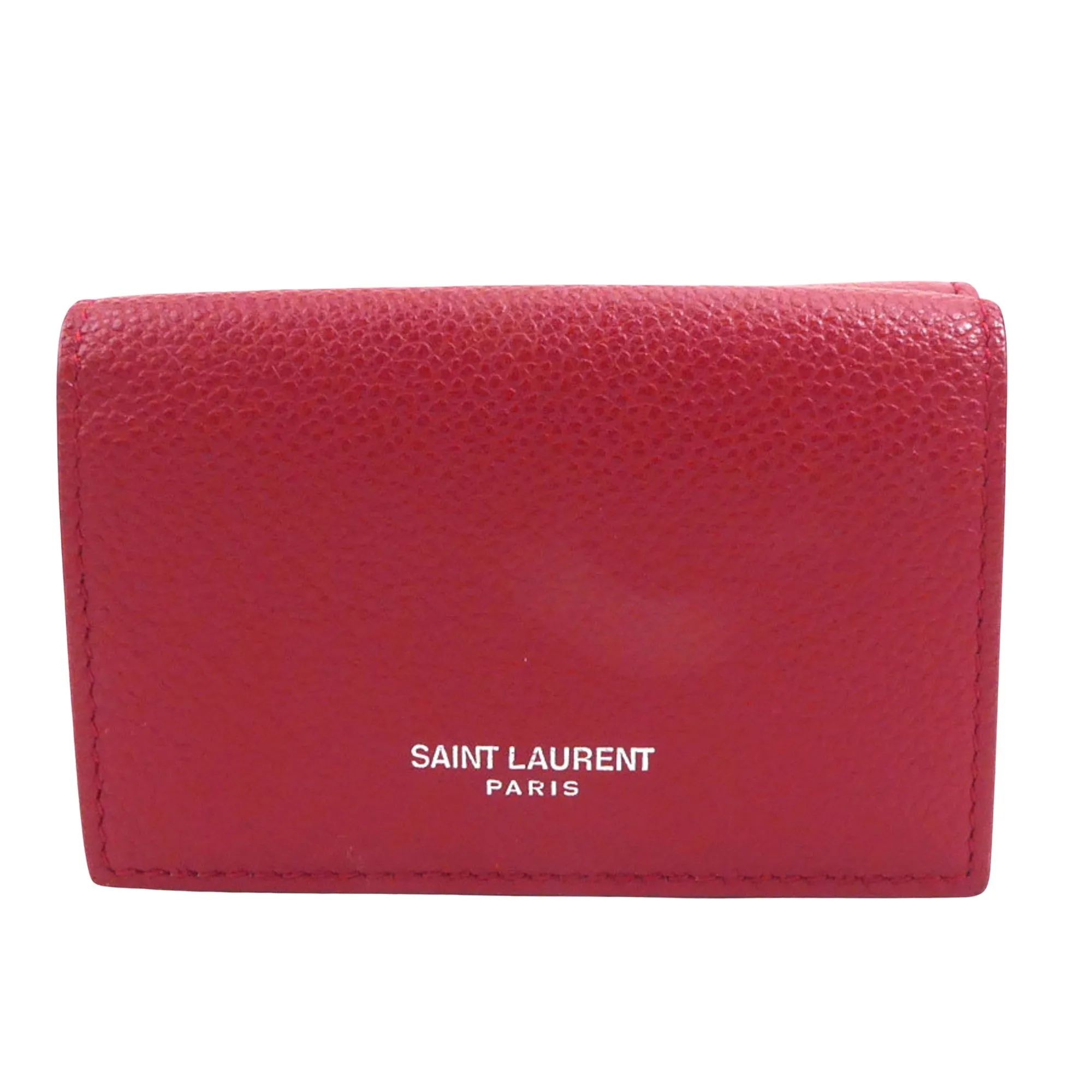 Saint Laurent Red Leather Accessories
