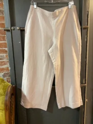 TAN J JILL LINEN PANTS M