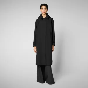 Woman's raincoat Asia in black