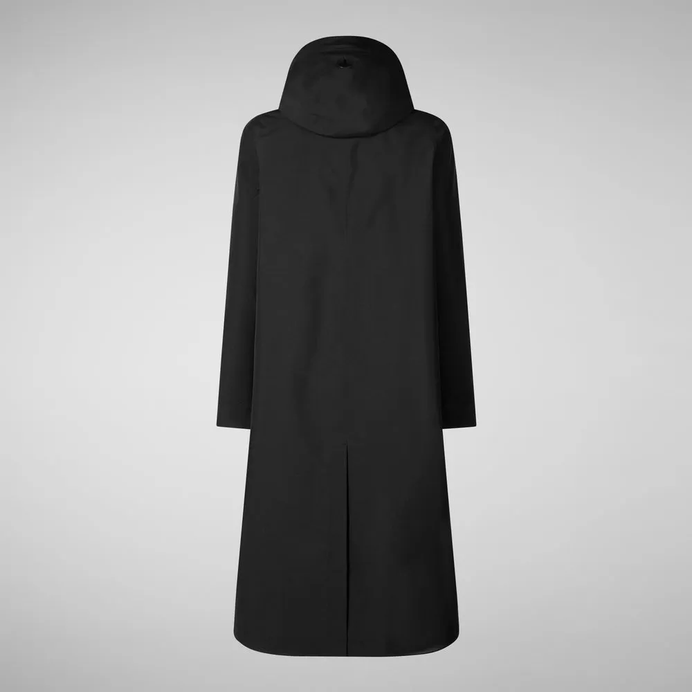 Woman's raincoat Asia in black