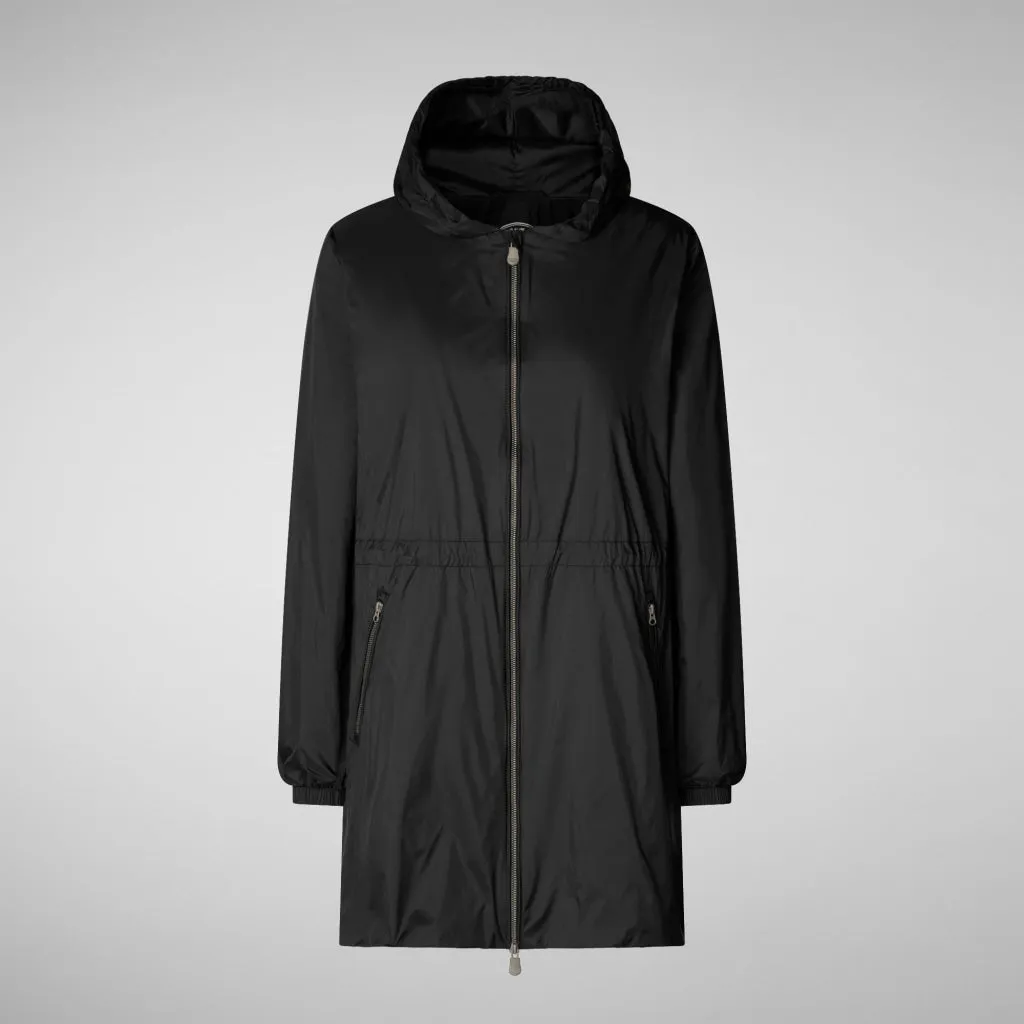 Women's FLEUR LIGHTWEIGHT RAIN JACKET in Black